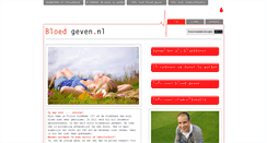 Desktop Screenshot of bloedgeven.nl